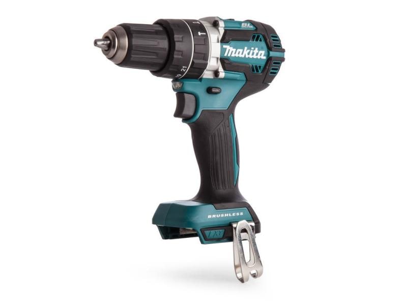 Makita Akku-Schlagbohrschrauber DHP484ZJ Solo Für schwere und anspruchsvolle Schraub-/Bohrarbeiten