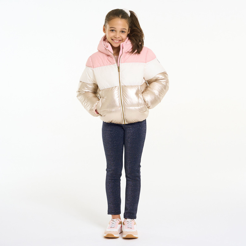 Doudoune chaude dorée Fille