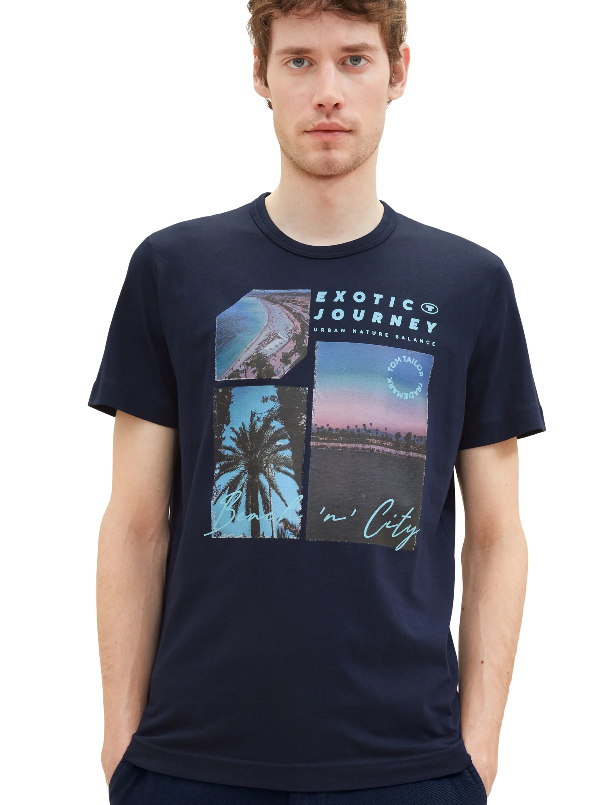 Herren Shirt mit Palmenprint