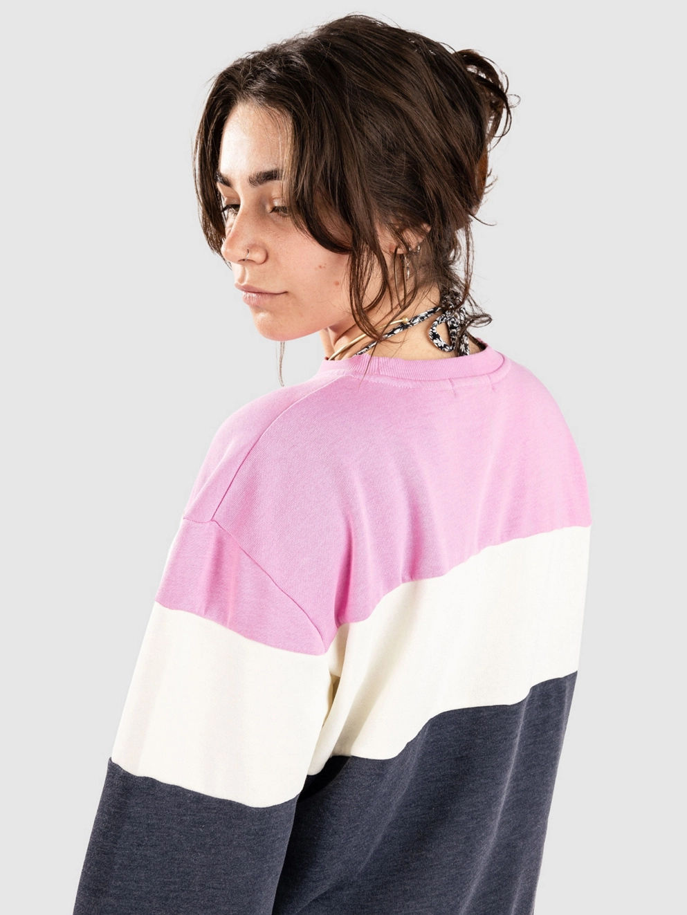 Rip Curl Las Dalias Colourblock Crew Sweater navy
