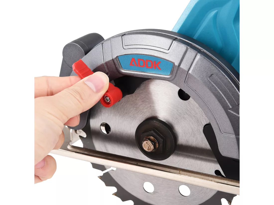 Scie circulaire 21 V à 6 lames, avec batterie 3,0 Ah, mini scie circulaire sans balais, adaptée à la coupe du bois (avec 2 batteries)