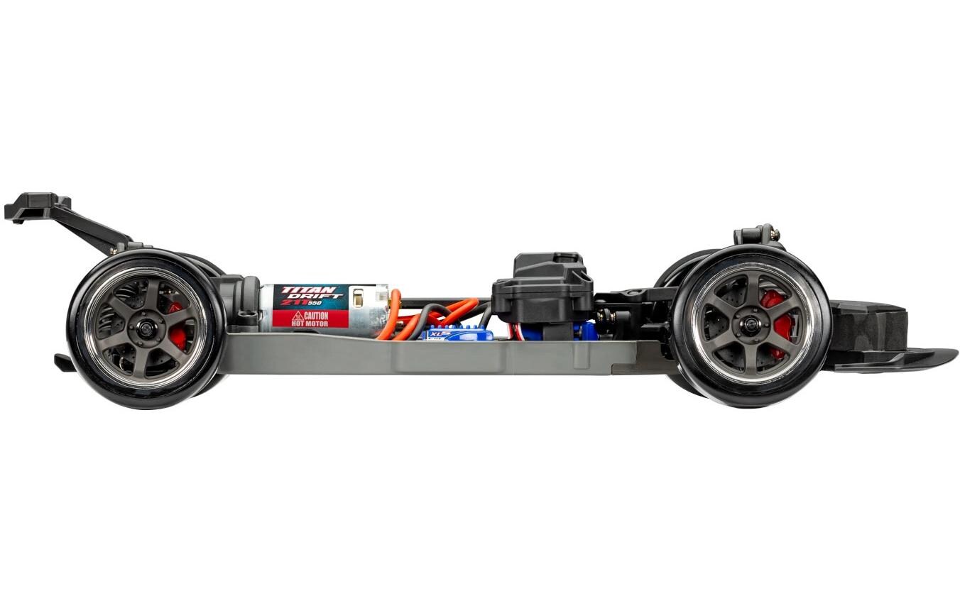 4TEC 2.0 Drift Ford Mustang, Schwarz ARTR, 1:10<br>4TEC 2.0 Chassis mit Hinterradantrieb und detailgetreuer Ford Mustang Karosserie