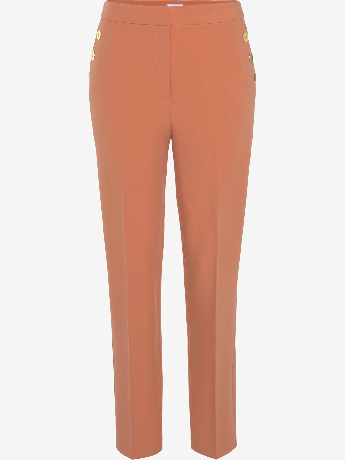 Pantalon plissé bouton coulissant et fermeture à glissière devant