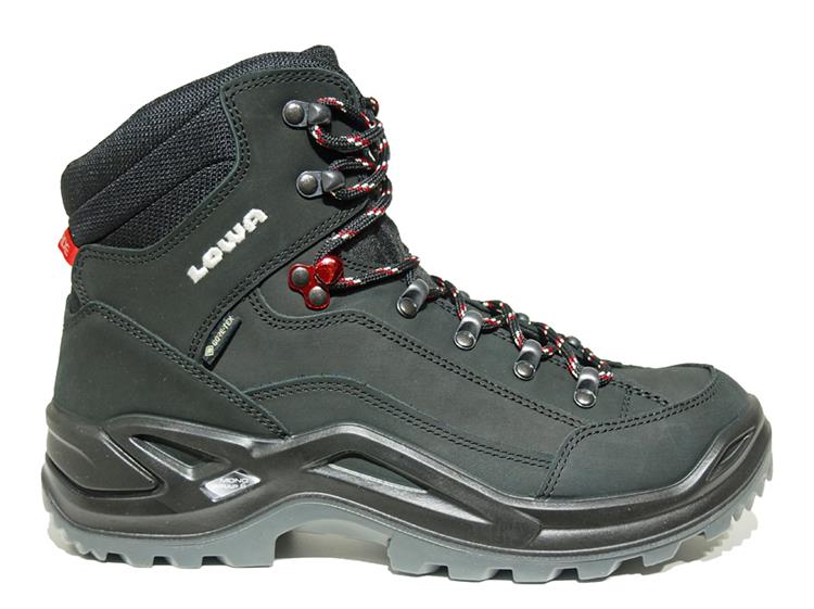 Lowa Renegade GTX Mid black/rubyred