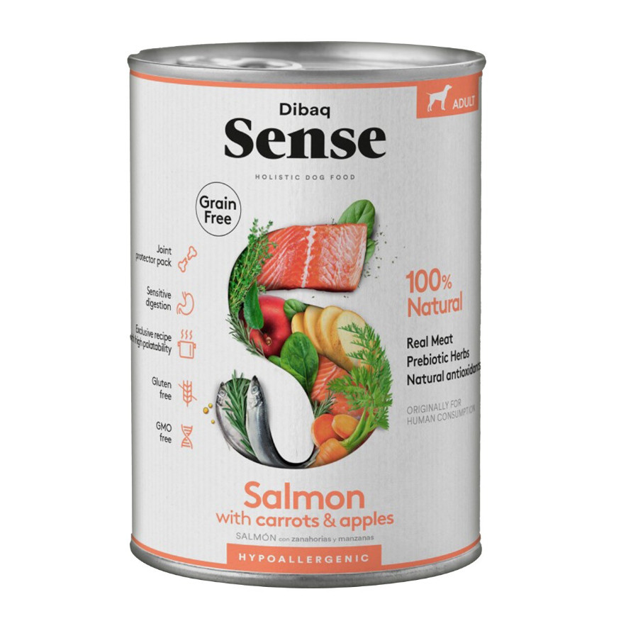 Dibaq Adult Sense Salmão em lata sem grãos para cães