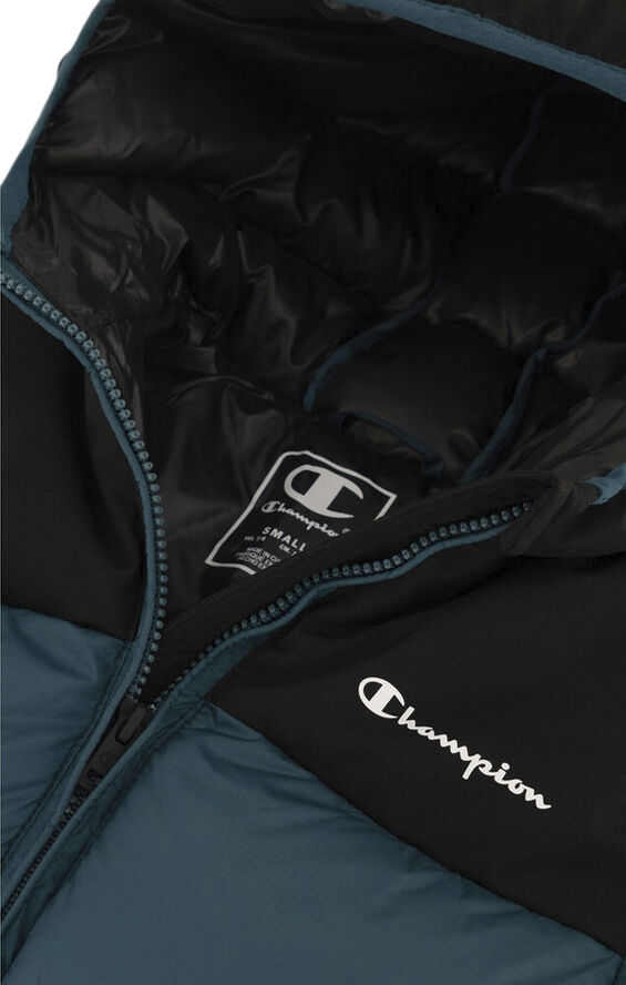 Champion Boys Script Logo Padded jakke Grøn