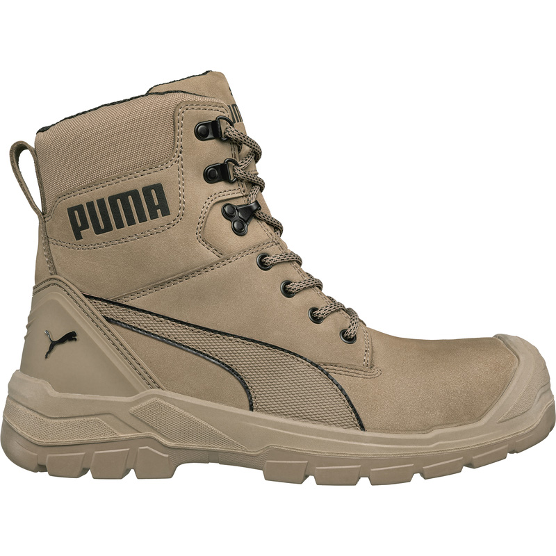 Puma Conquest veiligheidsschoenen met rits S3 high HRO SRC 44* stone