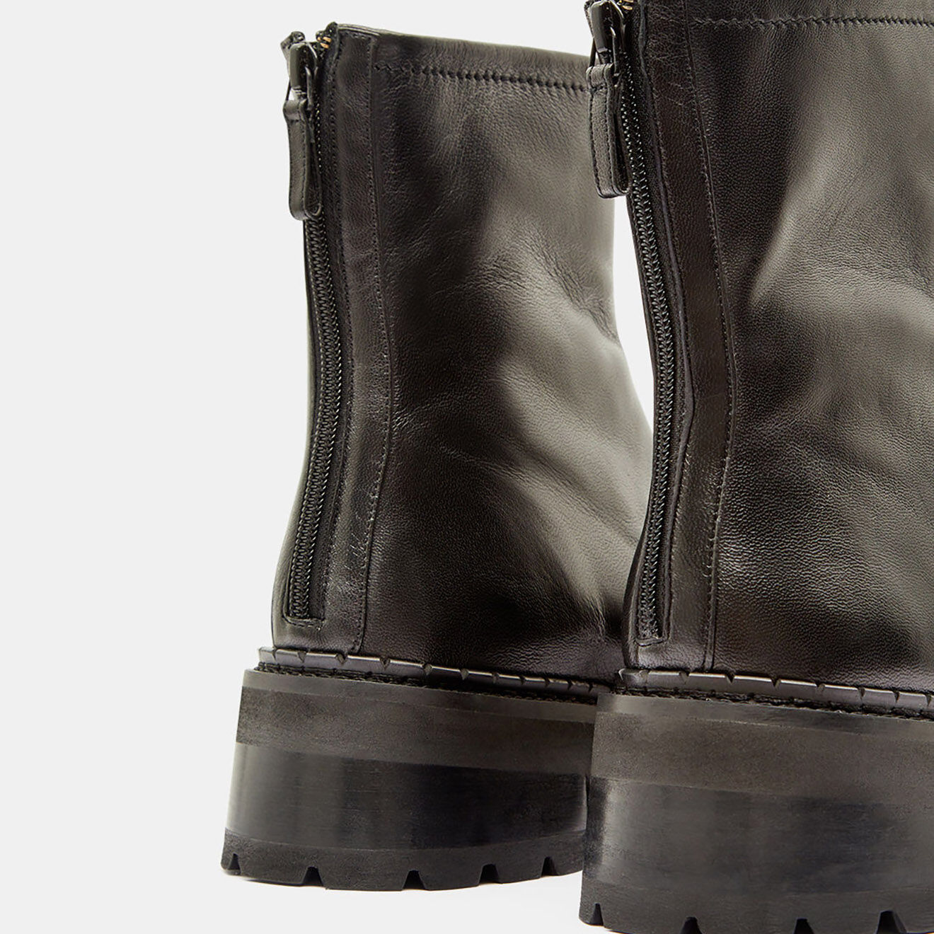 By Far Boots en Cuir Alister noires - Talon 6 cm
