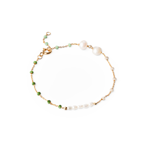 ENAMEL Copenhagen Lola Perla Armbånd, Gold Plated/Confident, 15 4 cm