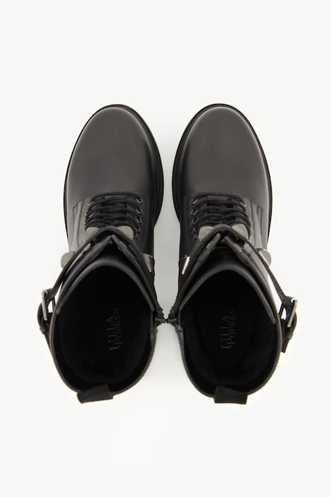 Leder-Stiefeletten, Schnürung, Weite H