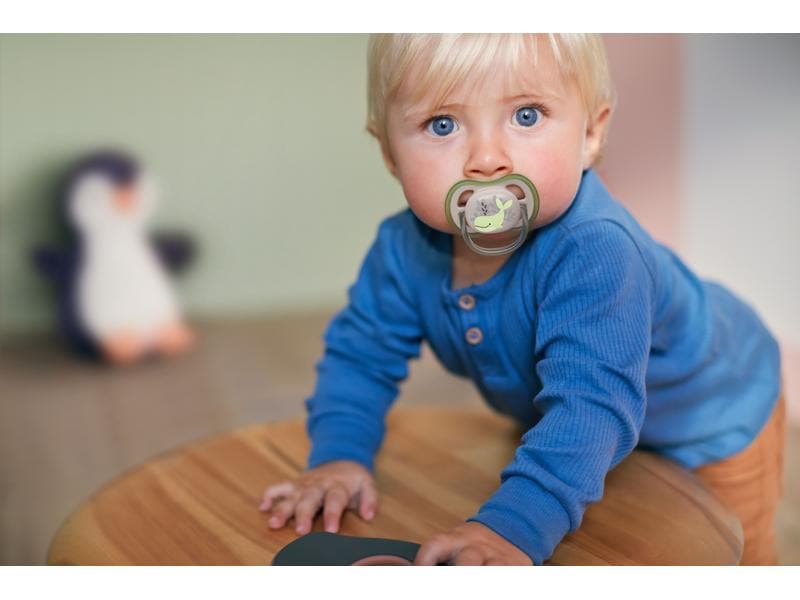 PHILIPS AVENT Nuggi ultra air 6-18 Mt. Schildkröte/Wal Sauger aus 100% lebensmitteltauglichem Silikon