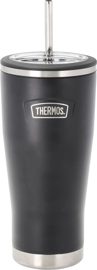 Thermos Termokrus med sugerør 0,7 liter Sort Sort