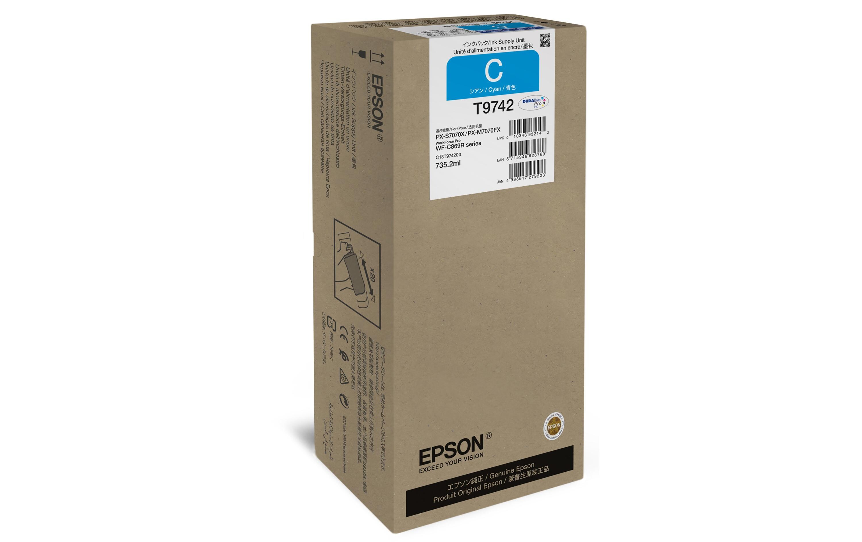 Tinte C13T974200 XXL Cyan<br>Tinte, Cyan