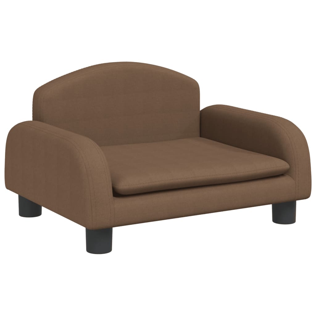 Cama para cães em couro sintético marrom vidaXL, 70x45x30 cm
