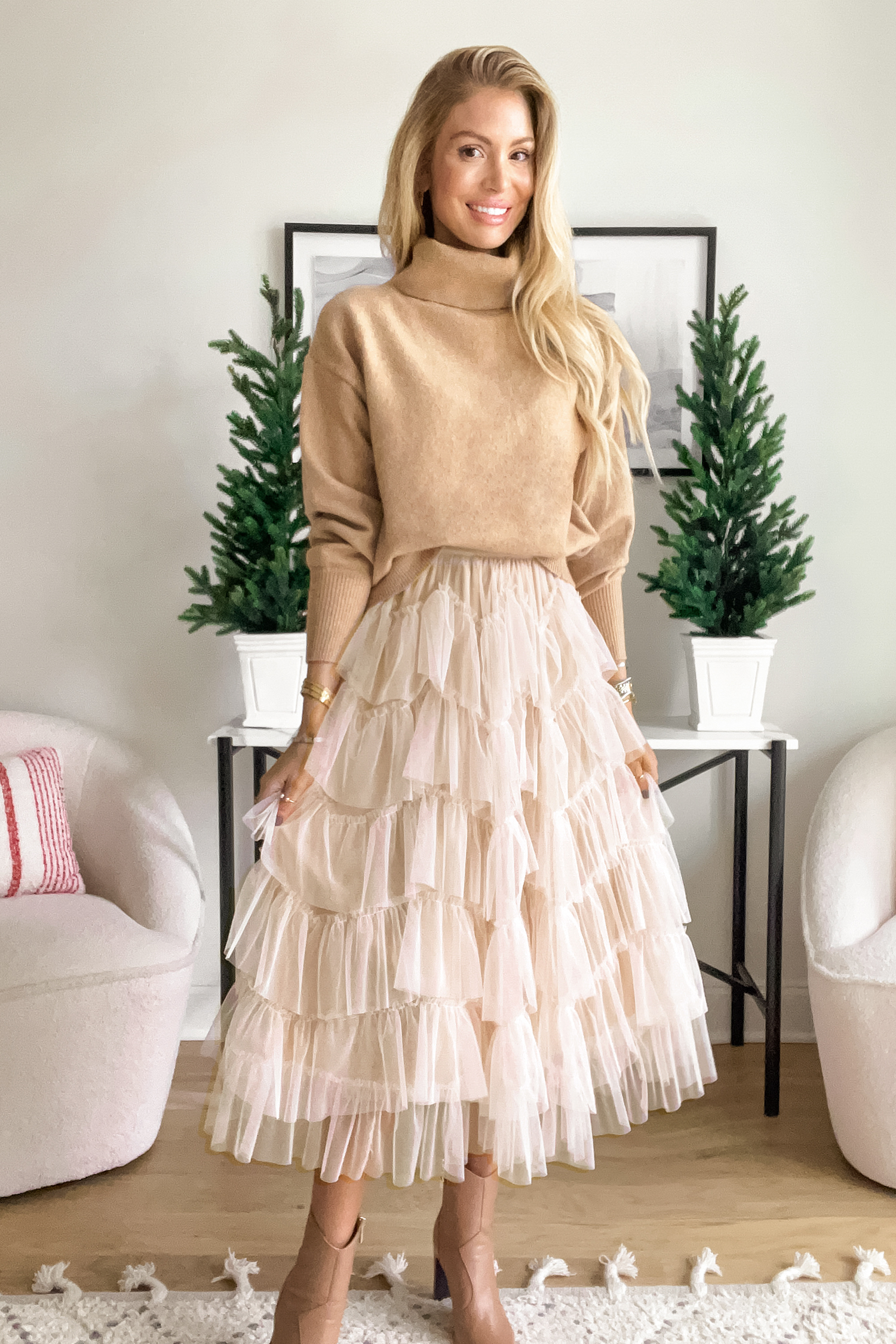 Jupe maxi en tulle