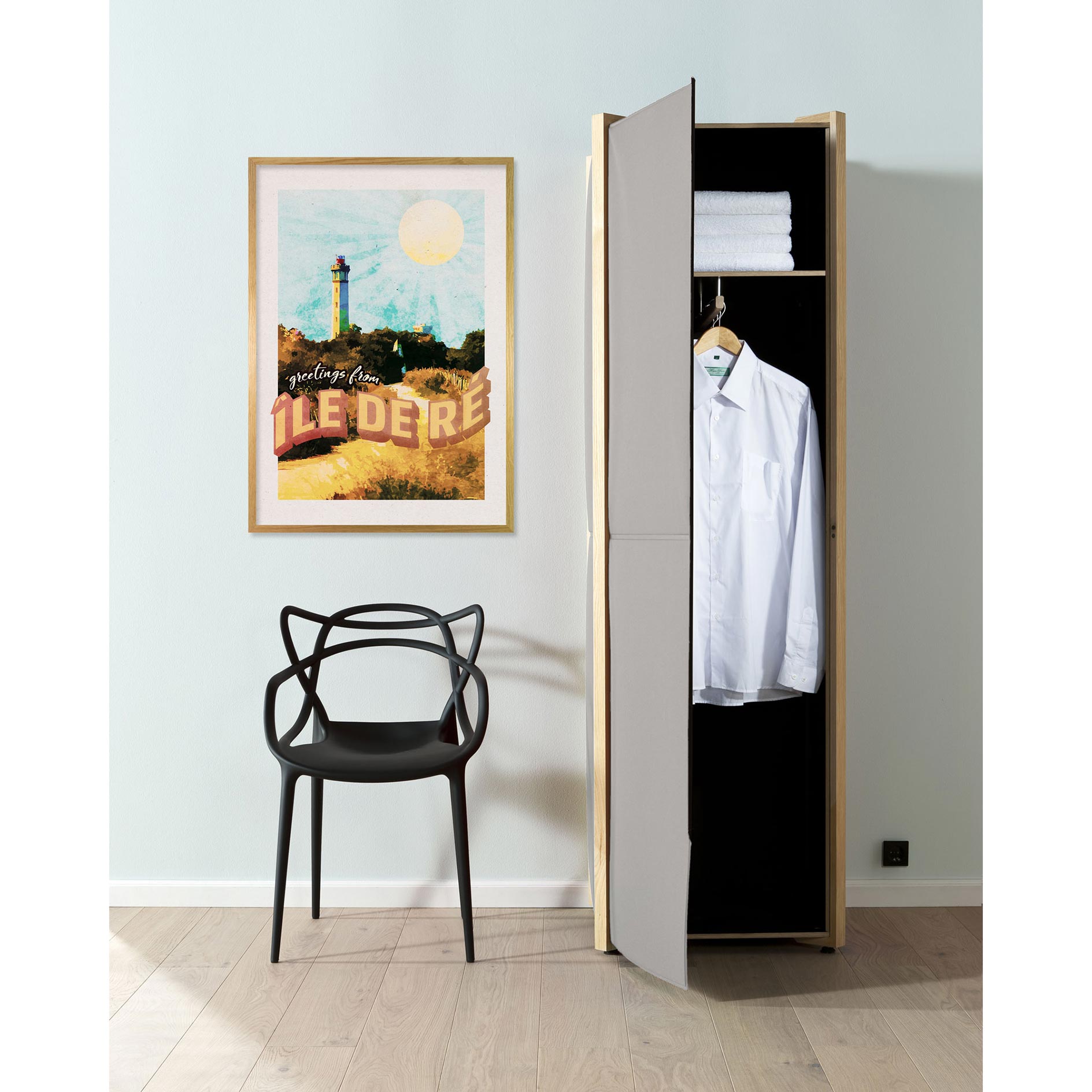 Wandbild VINTAGE TRAVEL îLE DE RE - 50x70 cm