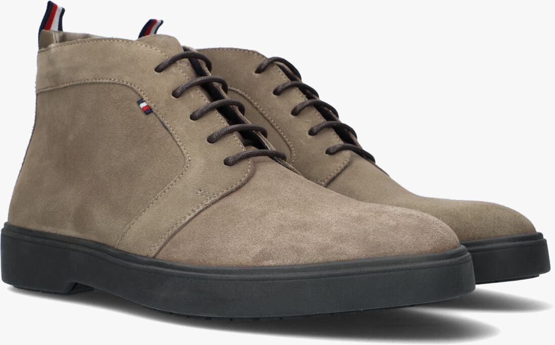 TOMMY HILFIGER taupe tommy hilfiger veterboots classic hilfiger suede lace boot
