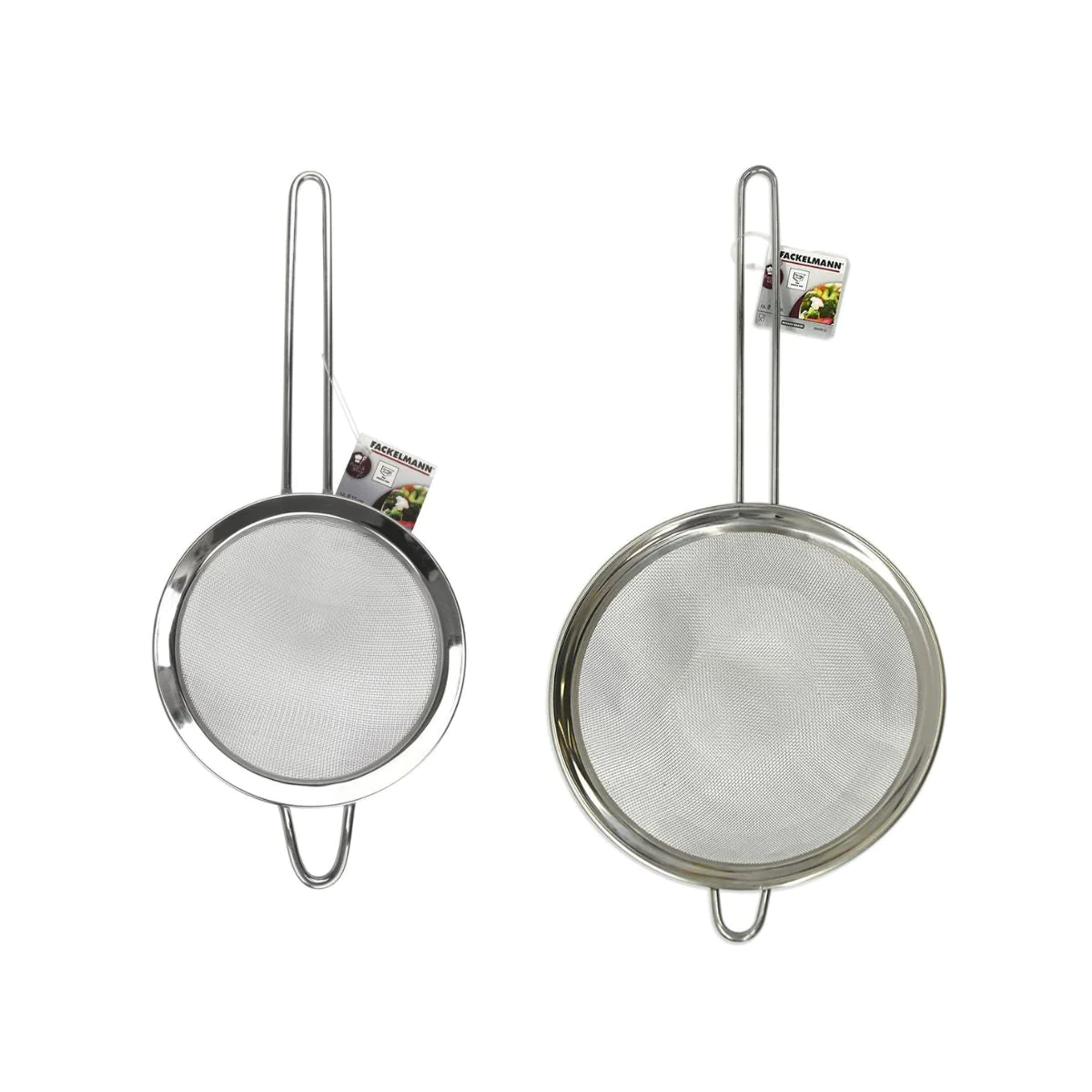 Ensemble de 2 passoires tamis inox de 19 cm et 15 cm de diamètres Fack