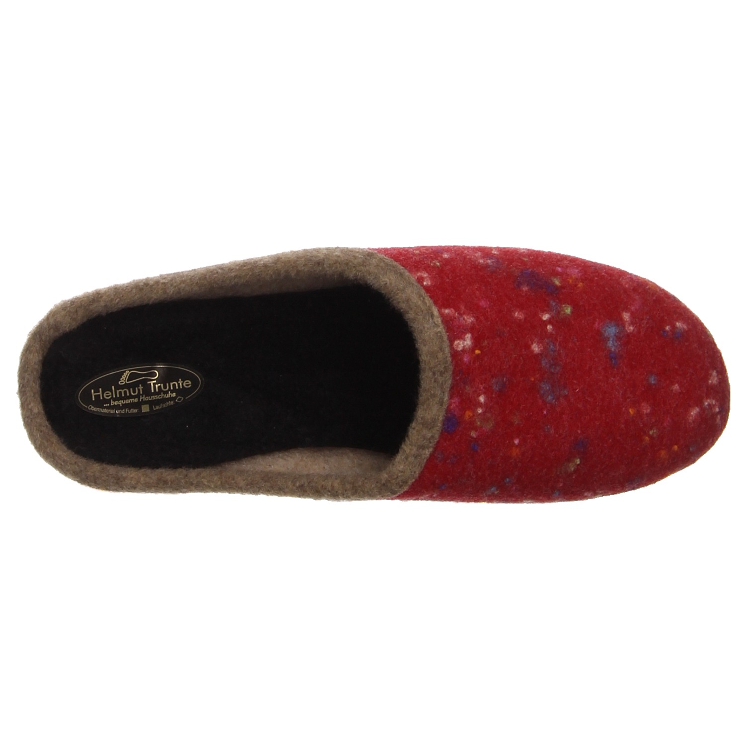 Helmut Trunte Pantoffeln rot rot
