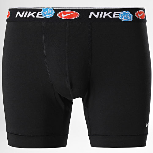 Lot De 3 Boxers KE1007 Noir Bleu Clair Orange