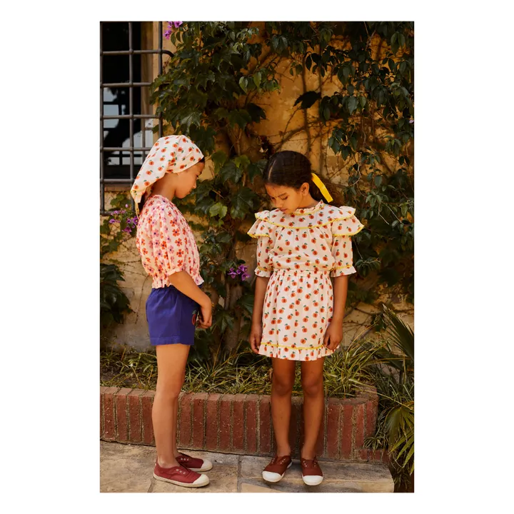Hello Simone Foulard Foufou Pêche | Crème