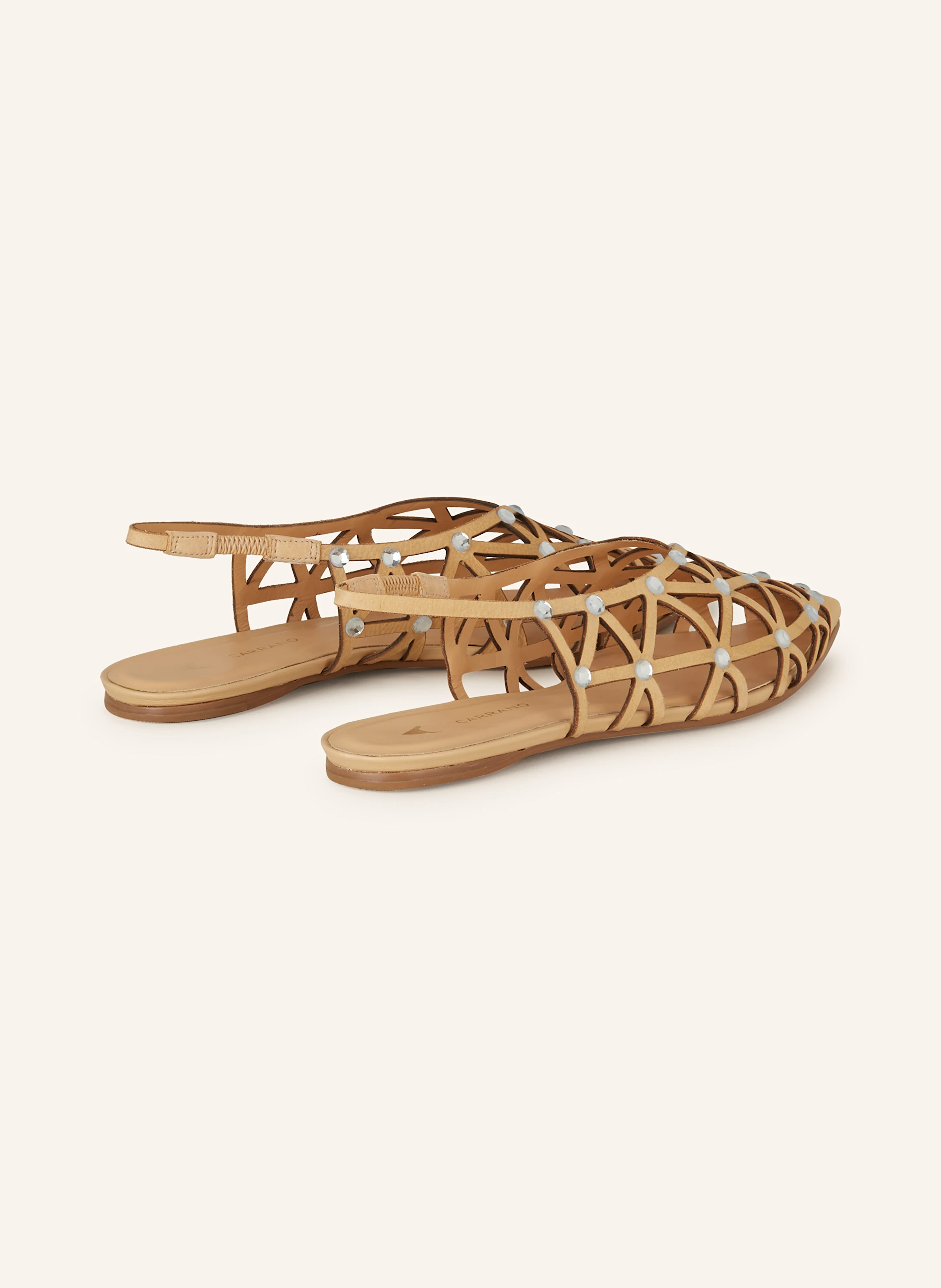 CARRANO Ballerinas mit Schmucksteinen