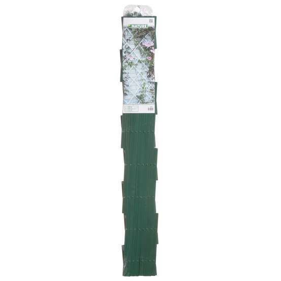 Treillis extensible en plastique, vert - l.100 x H.200 cm
