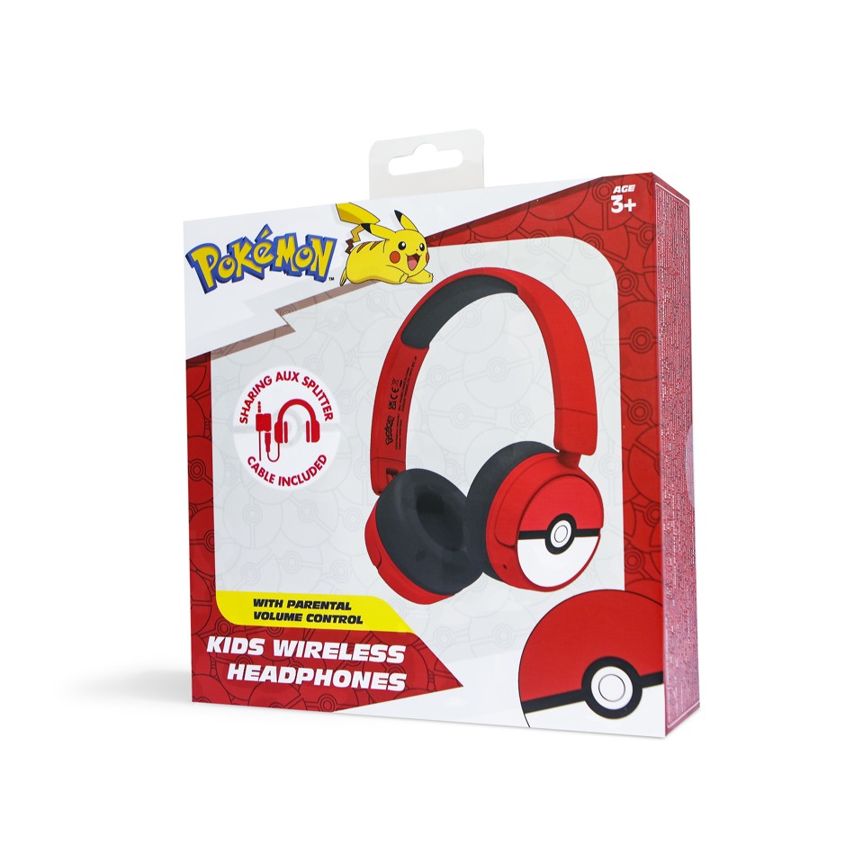 OTL - Bluetooth Hovedtelefoner m/Voksen Kontrol - Pokemon Pokeball
