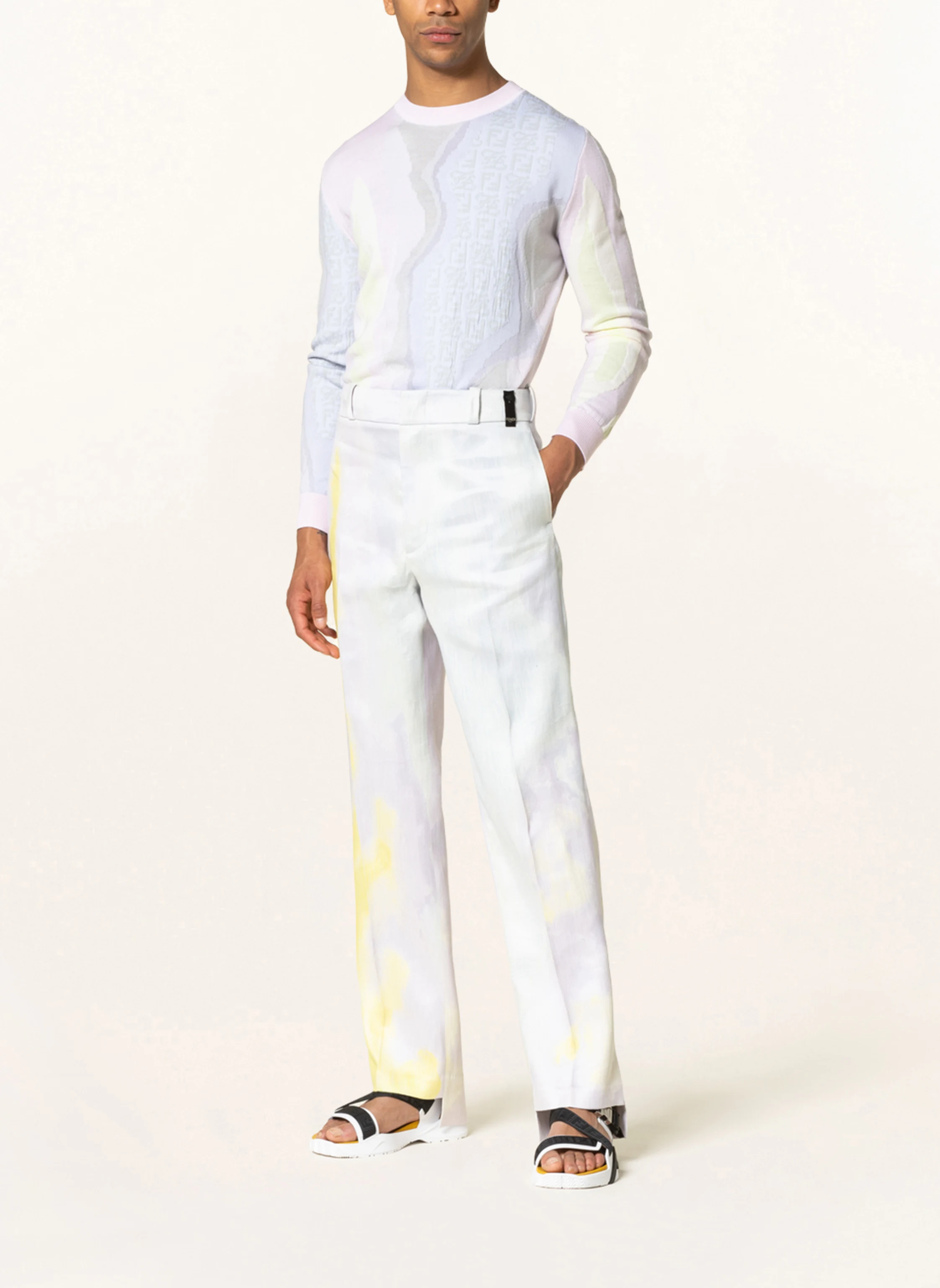 FENDI Hose Regular Fit mit Leinen