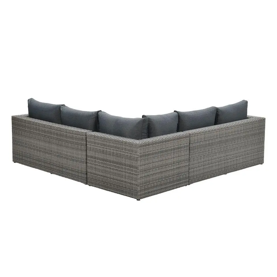 Orangebird loungeset - 4-delig - organic grey - reflex black