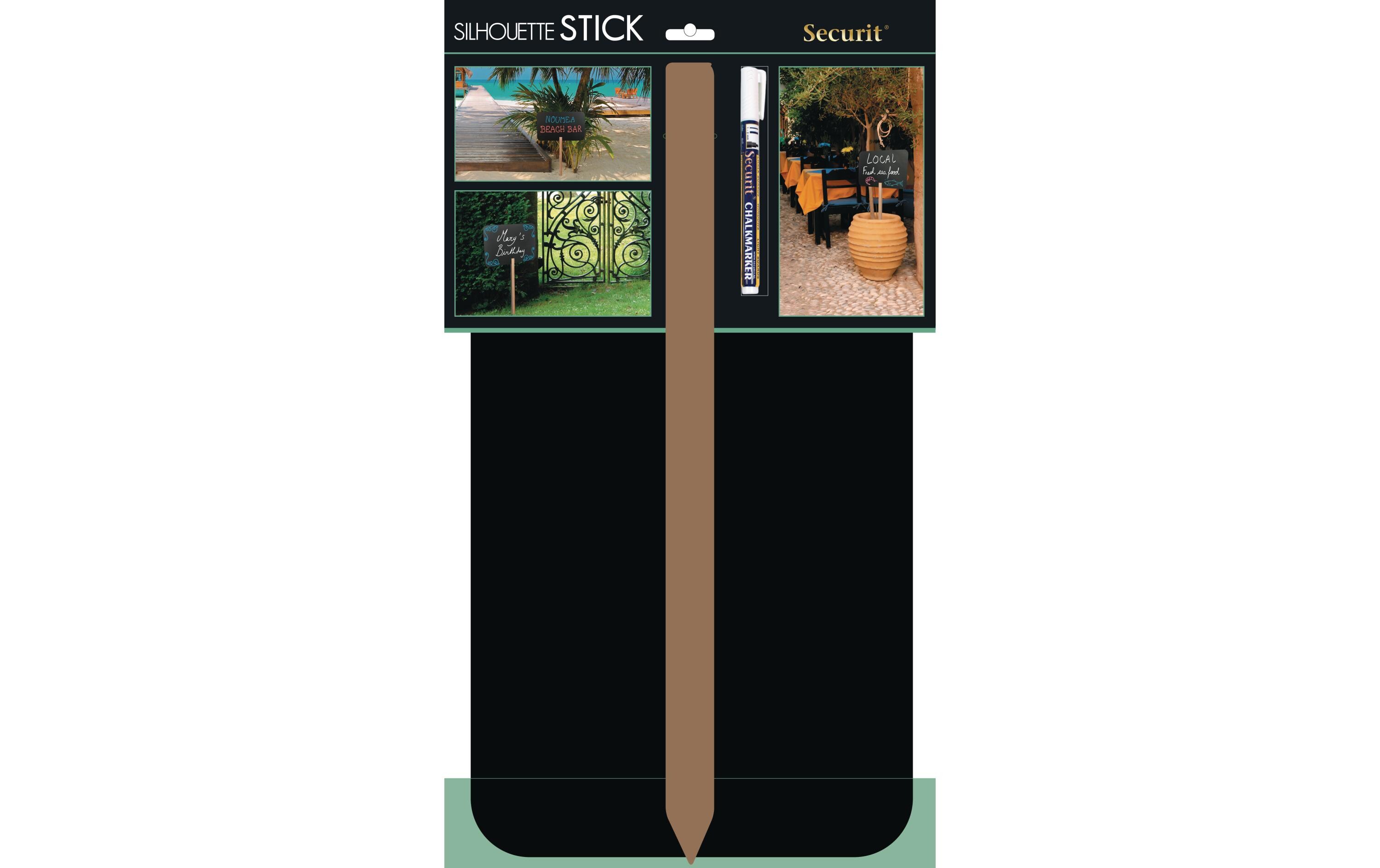Gartenstecker Silhouette Stick RectangleGarten-Zubehör: Beschriftung