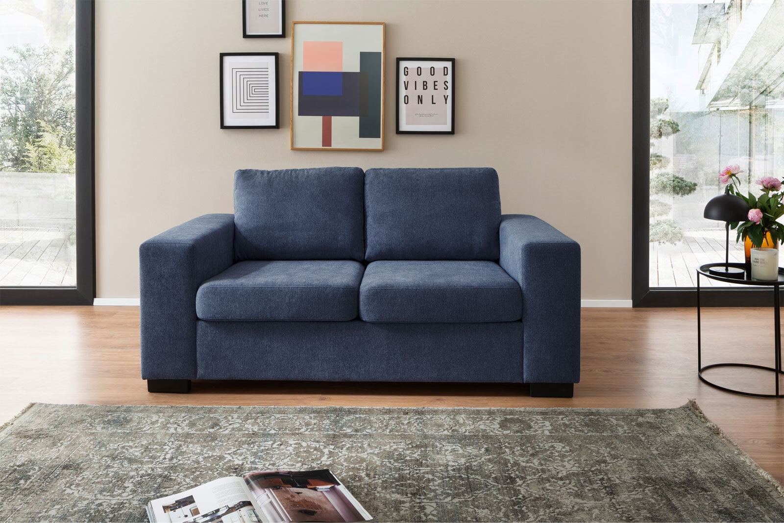 Sofa Nevada 2-Sitzer blau