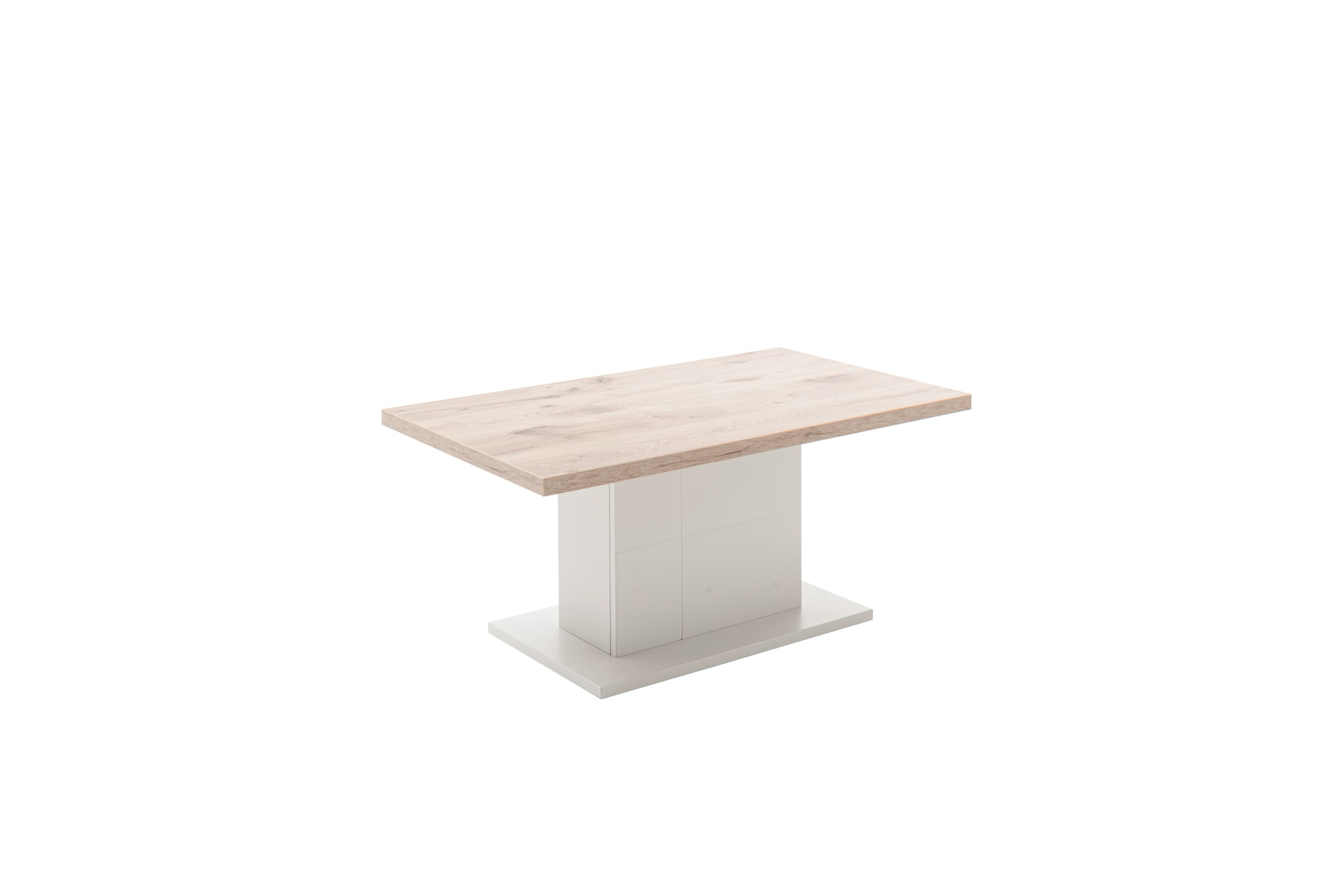 CASAVANTI Couchtisch AMANTEA 100x60 cm Weiß / Viking Oak