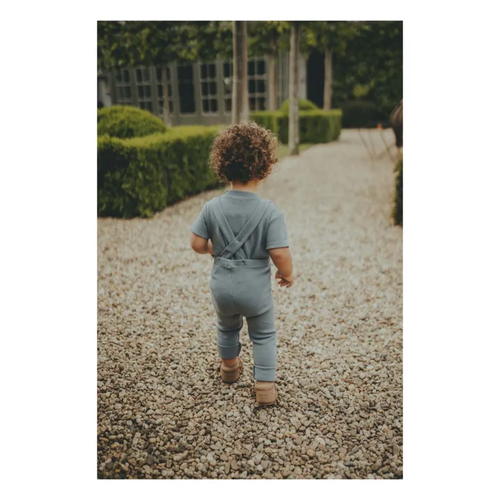 Donsje Legging à Bretelles Dena Coton Bio | Bleu