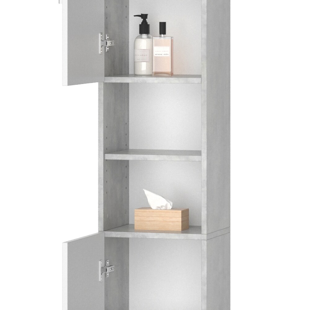 VICCO Anstellschrank LUIS Waschmaschinenschrank Badmöbel Badschrank Hochschrank