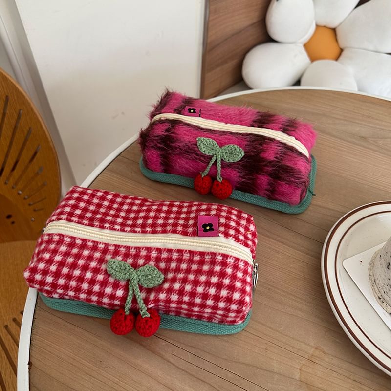 Milha - Cherry Chenille Make-uptas / Etui