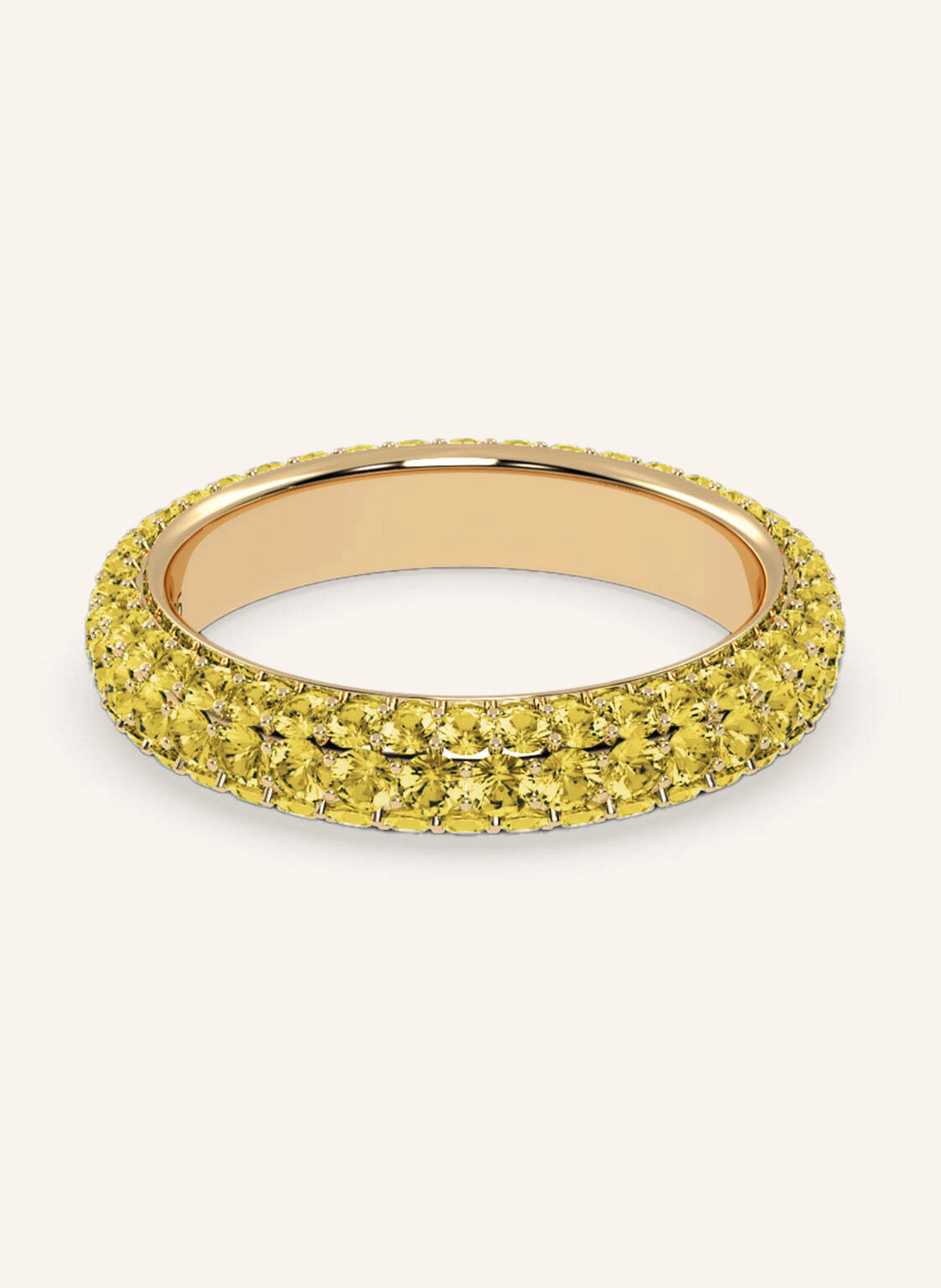 VEYNOU Ring PAVÈ aus 18 Karat Gelbgold und 1,90ct. lab-grown Gelben Diamanten