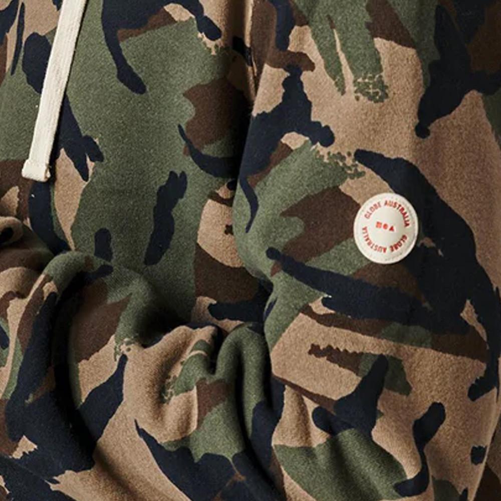 Globe Sweat à Capuche Imprimé Camouflage Homme Globe Burly