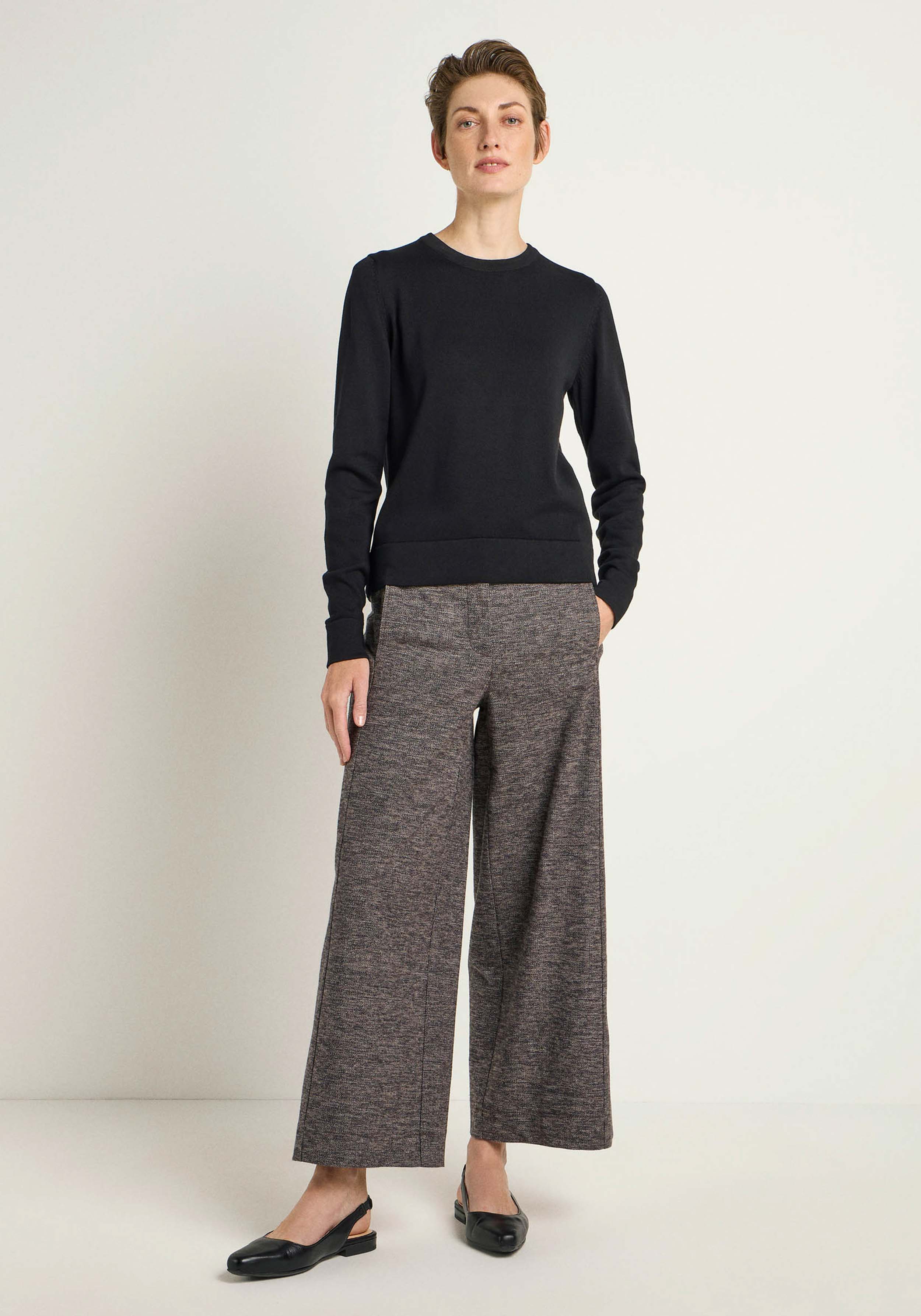 Lanius Rundhalspullover Black