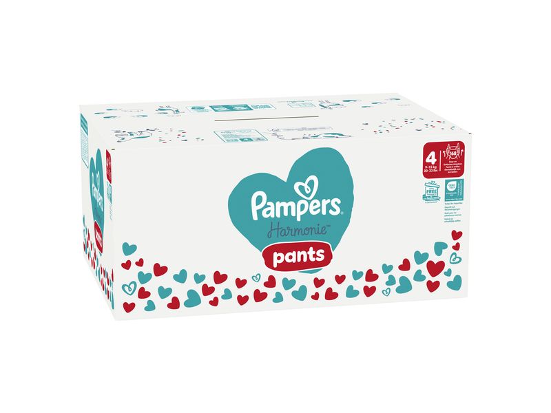 Pampers Windeln Harmonie Pants Maxi Grösse 4 Monatsbox 9-15 kg, 168 Stück