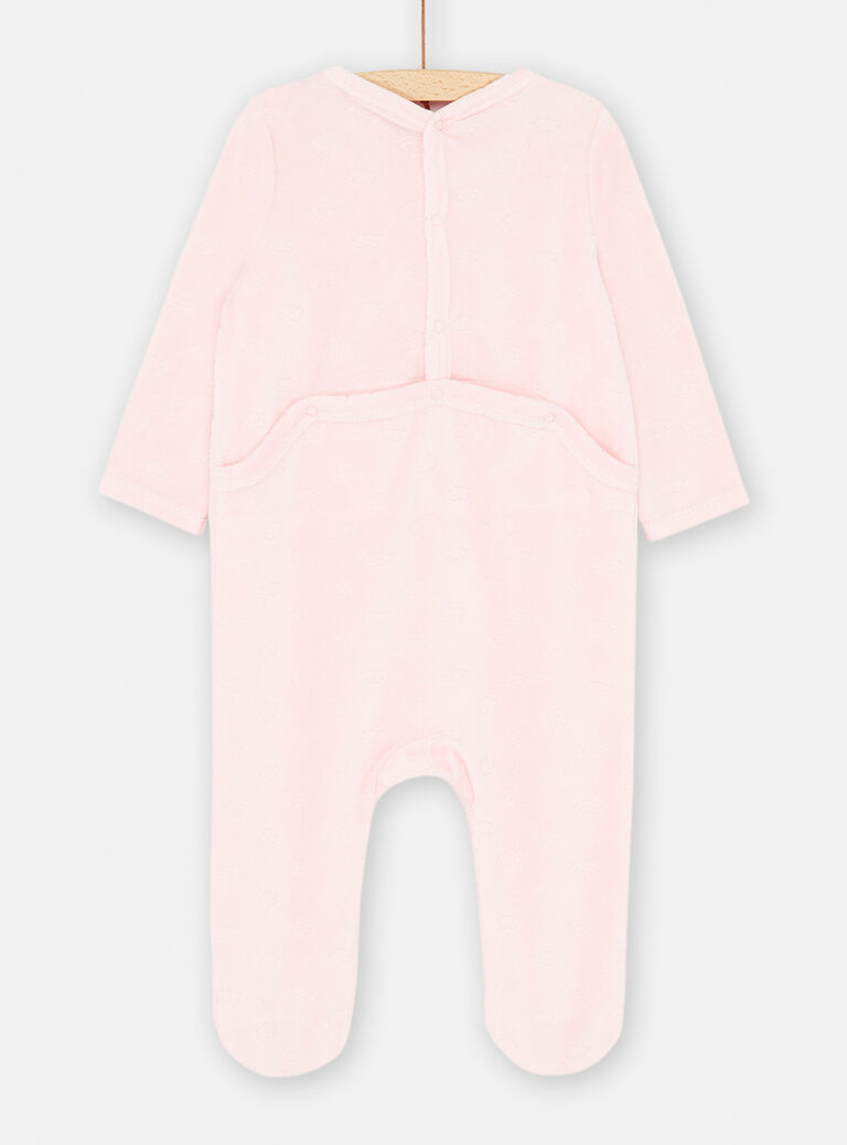 Grenouillère rose à motif mouton