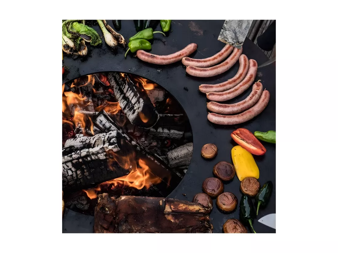 Barbecue brasero en acier Zeus 78 cm