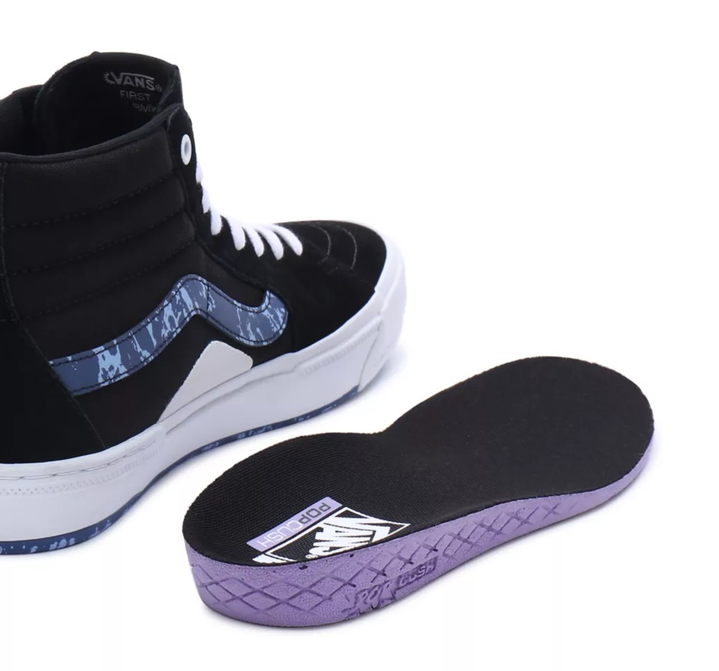 Vans BMX Sk8-Hi Marble Black White Blue 7.5 US / 40 EU
