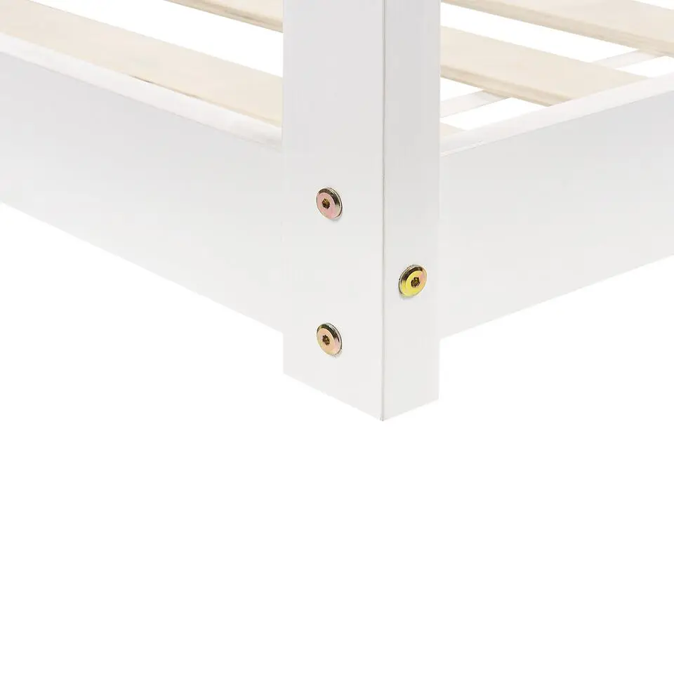TOSSE - Kinderbed - Wit - 90 x 200 cm - Hout