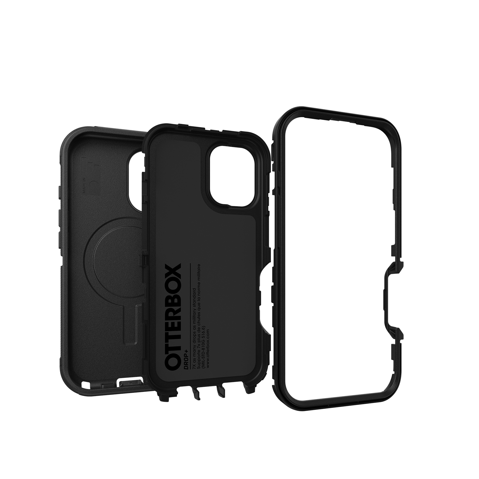 iPhone 16 MagSafe Outdoor Schutz Hülle Defender Series (77-95961) - Schwarz