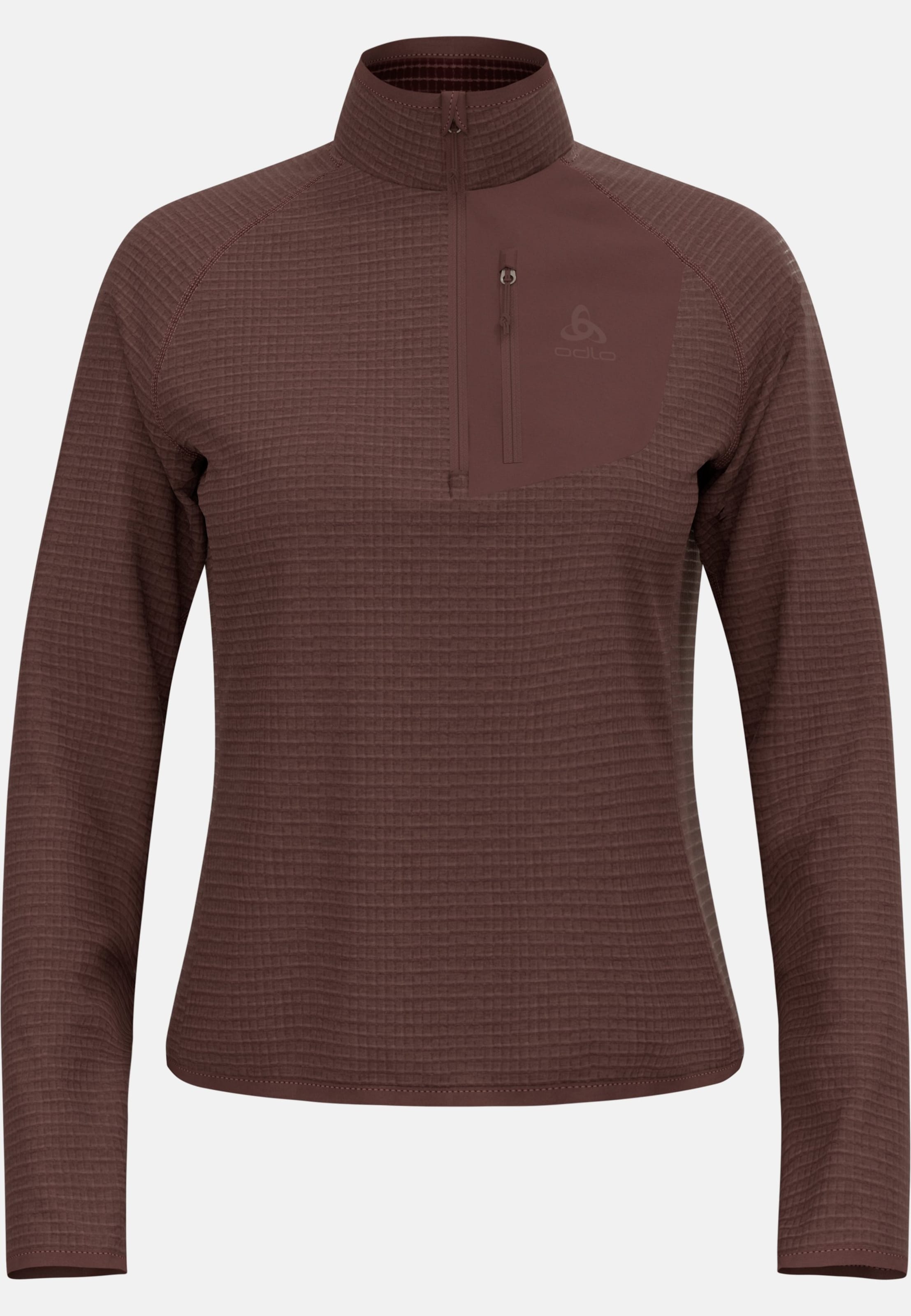 Ascent Mid Layer mit Halbreissverschluss in fudge