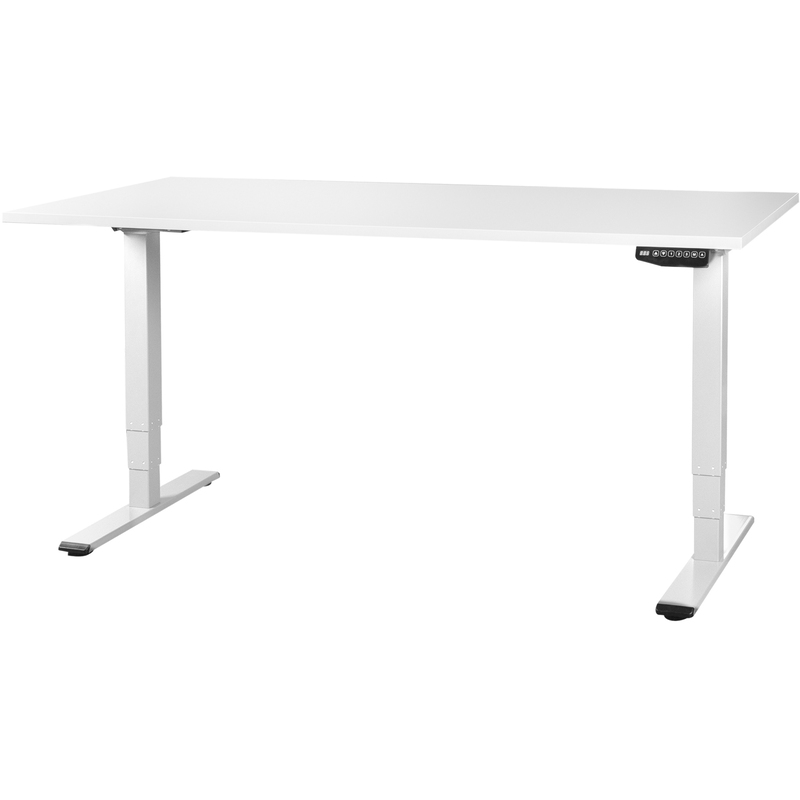 Contini Elektrisch höhenverstellbarer Schreibtisch ET225E, 200 x 90 cm, weiss