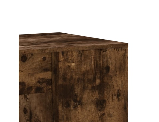 VIDAXL - Bureau chêne fumé 102x50x75 cm bois d'ingénierie