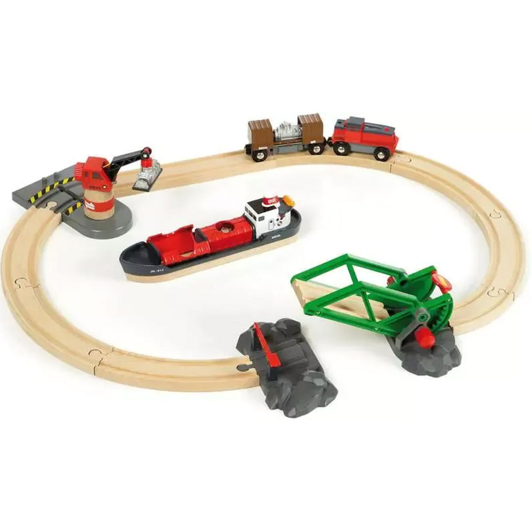 brio treinbaan - haven - 16-delig