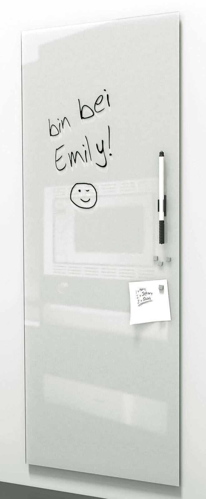 PRO ART Memoboard 80 x 30 cm Metall weiß